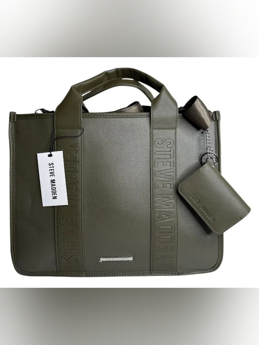 Steve Madden Olive Green Men's Tote Bag